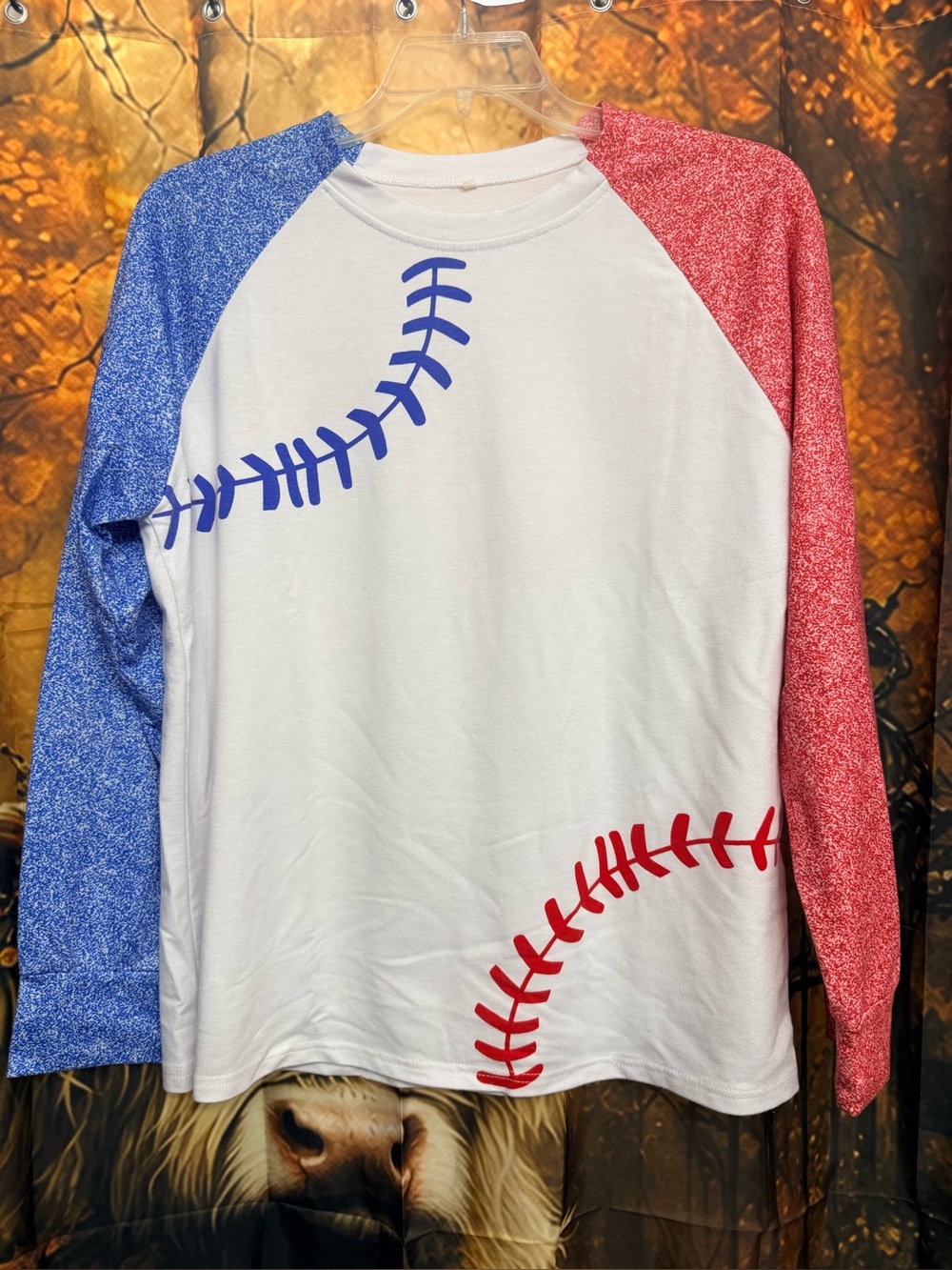 Red & Blue Baseball Shirt